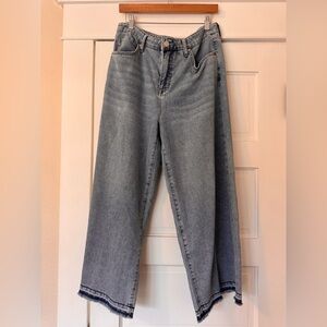 Edited by Remi Bader Women's High-Rise Wide Leg Crop Jeans size 12